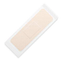 Aid patch. Wound skin realistic medical tape