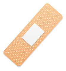 Beige skin bandage mockup. Medical realistic plaster