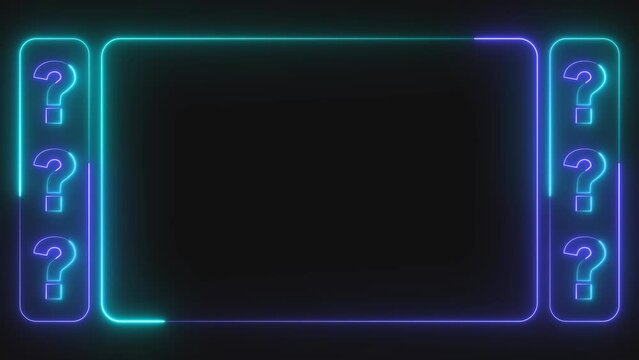 Question Mark frame Motion Element transparent background animation .This engaging animation adds depth and intrigue to your visuals, captivating audiences and sparking curiosity.	