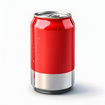 red can of soda
