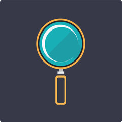 Magnifying glass icon logo clip art vector illustration
