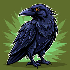 Fototapeta premium raven vector illustration