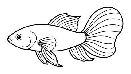 Bette Fish Vector Illustration Dive into Stunning Aquatic Artistry