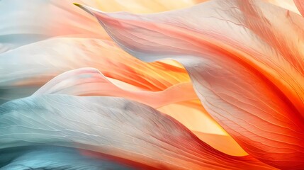 Abstract Colorful Feather Textures