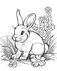 Coloring sheets with spring themes, featuring flowers, animals, and outdoor scenes.