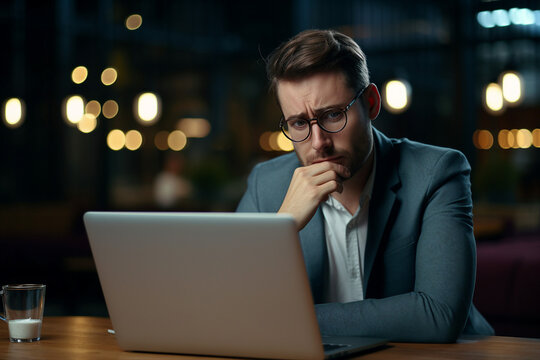 Hard working person in modern interior office programming writing web java script code AI technology generation