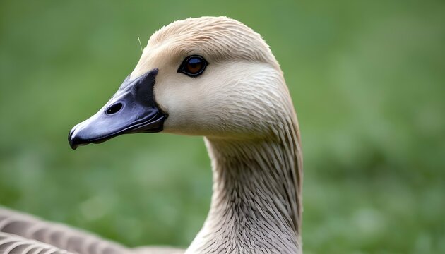 A Goose With Its Beady Eyes Scanning The Surroundi Upscaled