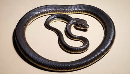 A Snake With Its Body Forming The Shape Of A Circl Upscaled 2
