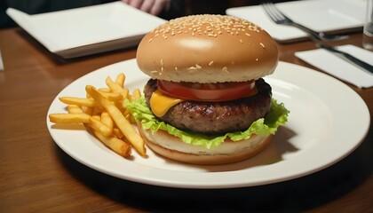 Indian Style Burgur in a Indian Shop