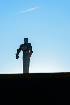monument to astronaut Gagarin in Moscow