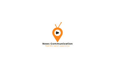 bubble chat comunication logo, conversation logo, studio comunication logo design vector template