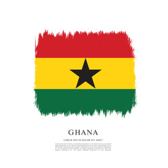 Flag of Ghana vector illustration
