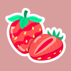  Dry Fruits Flat Stickers 
