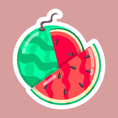 Exotic and Dry Fruits Flat Stickers