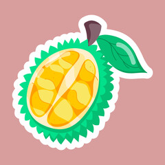 Tropical Fruits Flat Stickers