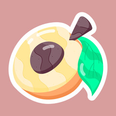 Tropical Fruits Flat Stickers
