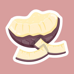  Fresh Fruits Flat Stickers