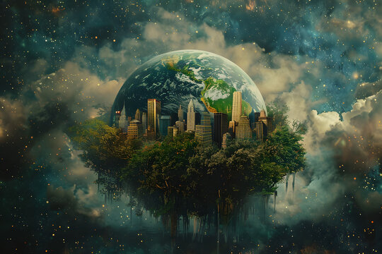 a image that conveys the idea of planet earth and sustainability,