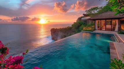 Sunset Paradise: Luxurious Villa Overlooking the Ocean