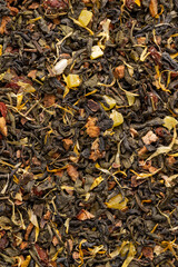 Fototapeta premium delicious dry tea with additives for taste and aroma