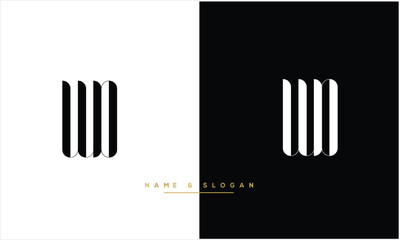 WD, DW, W, D, Abstract letters Logo monogram