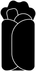 mexico illustration burrito silhouette taco logo cuisine icon restaurant outline meal food avocado culture latin national tequila mexican corn shape nachos lunch country for vector graphic background