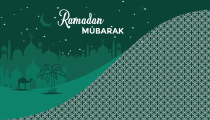 Beautiful holy month Eid Mubarak background design 