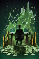 businessman sitting on a chair