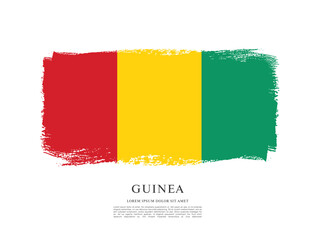 Flag of Guinea vector illustration