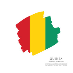 Flag of Guinea vector illustration
