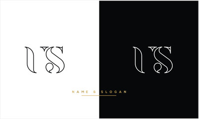 US, SU, U, S, Abstract Letters Logo Monogram