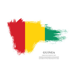 Flag of Guinea vector illustration