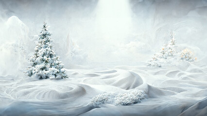 White Winter Wonderland Postcard