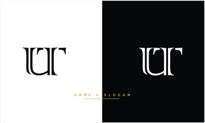 UT, TU, U, T, Abstract Letters Logo Monogram