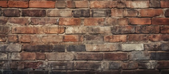 Obraz premium A small window in a close-up of a brick wall