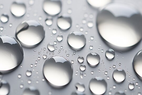 water droplets on a surface