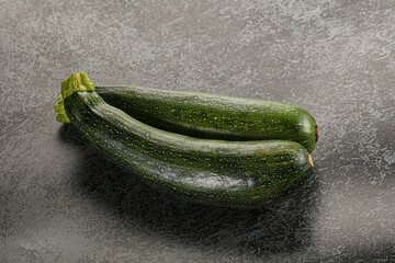 Raw young small green zucchini