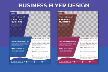 Innovative Business & Corporate Flyer Vector template design for a brochure, abstract business flyer. design of a brochure, cover, yearly report, poster, and flyer 