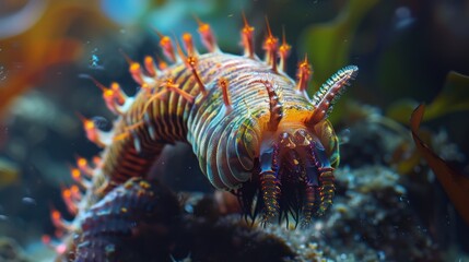 Bobbit worm, a marine worm that can detach itself when threatened. and grows a new head 