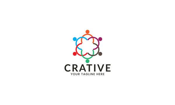 People Organization comunity Logo Vector
