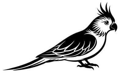 Fototapeta na wymiar Cockatiel Vector Art Stunning Illustrations for Avian Enthusiasts
