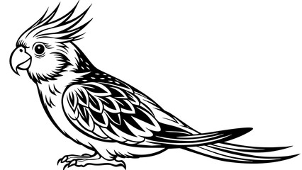Cockatiel Vector Art Stunning Illustrations for Avian Enthusiasts