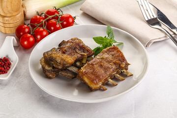 Roasted Lamb ribs with spices
