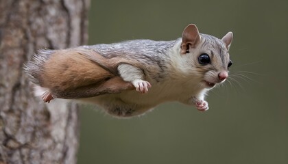 A Flying Squirrel With Its Ears Flattened Against Upscaled 11