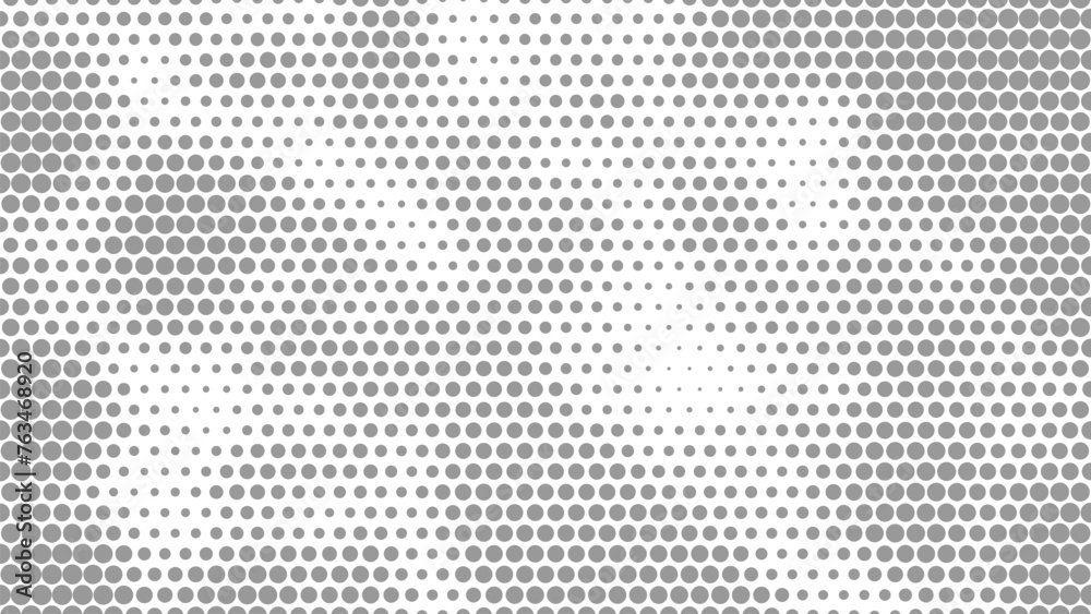 Aufkleber Halftone. Pattern. Abstract dotted background. Texture of dots. Matrix code. Monochrome gradient background. Vector illustration.