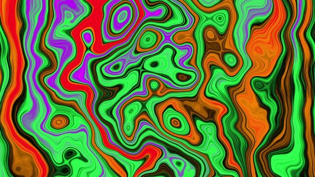 Liquid Fractual Motion Graphic Background