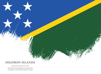 Flag of Solomon Islands vector illustration