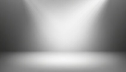 abstract empty white and gray gradient soft light background of studio room for art work design - obrazy, fototapety, plakaty