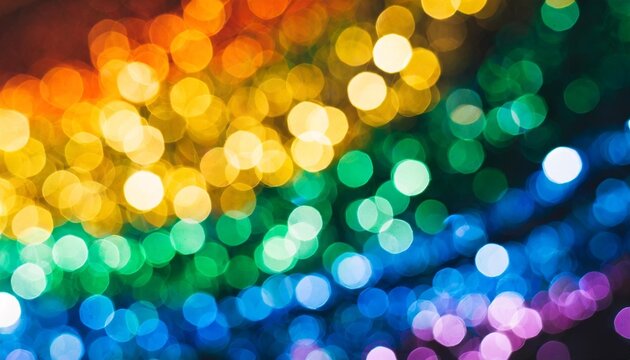 blurred rainbow background with natural bokeh light balls abstract gradient web wallpaper lgbt movement concept image