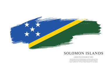 Flag of Solomon Islands vector illustration